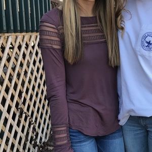 Free people mesh top